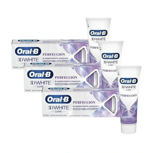 Oral-B 3Dwhite Luxe Perfección Pasta Dentífrica Blanqueadora 3X75 Ml