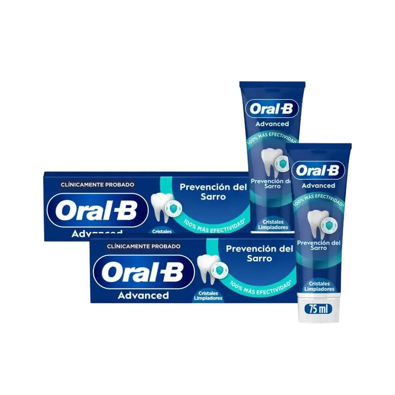 Oral-B Advanced Prevención Del Sarro, 2X75Ml