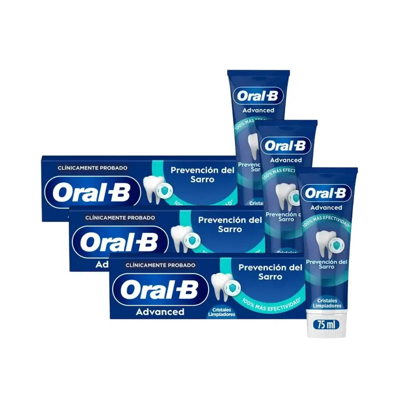 Oral-B Advanced Prevención Del Sarro, 3X75Ml