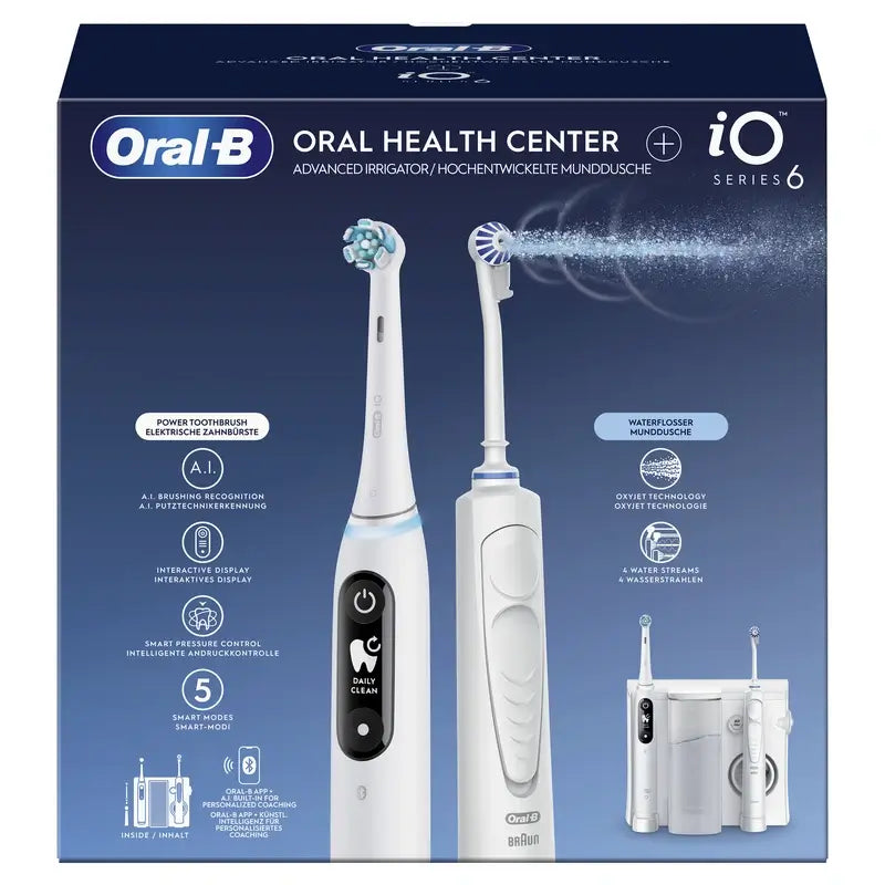 Oral-B Braun Centro Dental Con Irrigador Y Cepillo Eléctrico Oral-B Io6