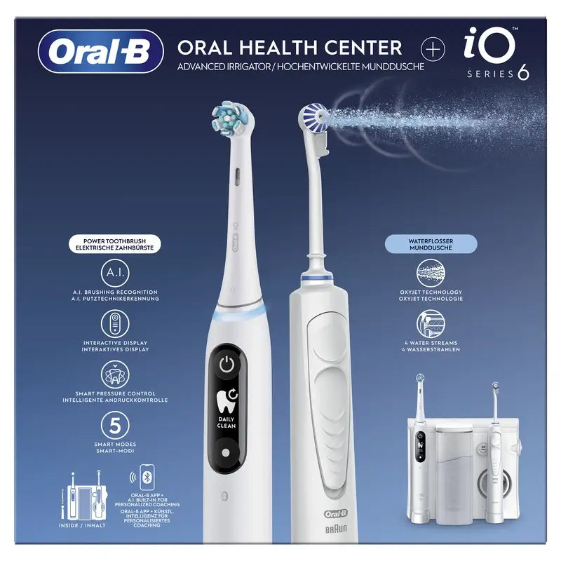 Oral-B Braun Centro Dental Con Irrigador Y Cepillo Eléctrico Oral-B Io6