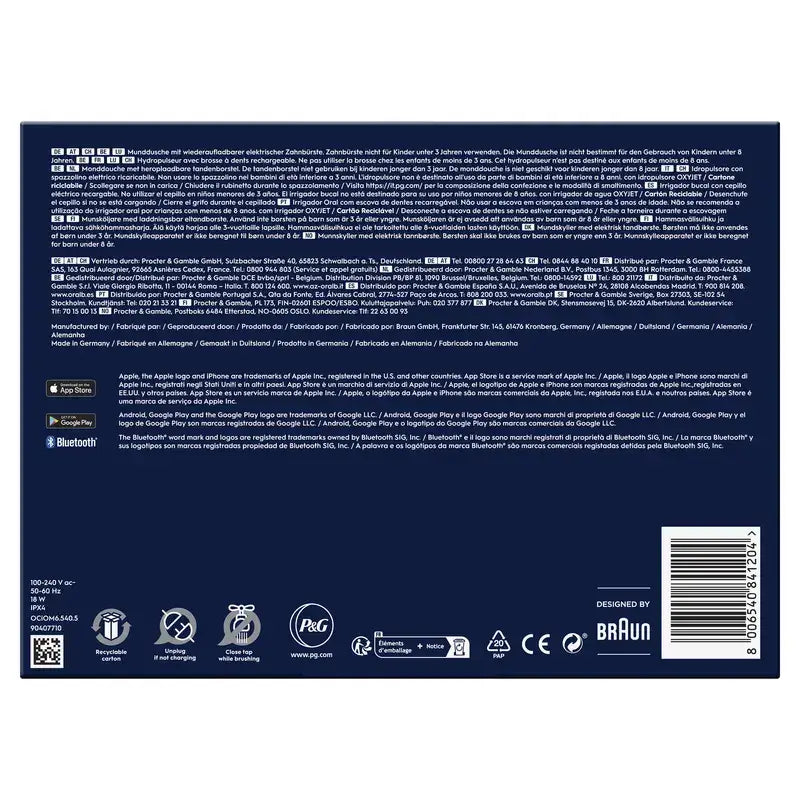 Oral-B Braun Centro Dental Con Irrigador Y Cepillo Eléctrico Oral-B Io6