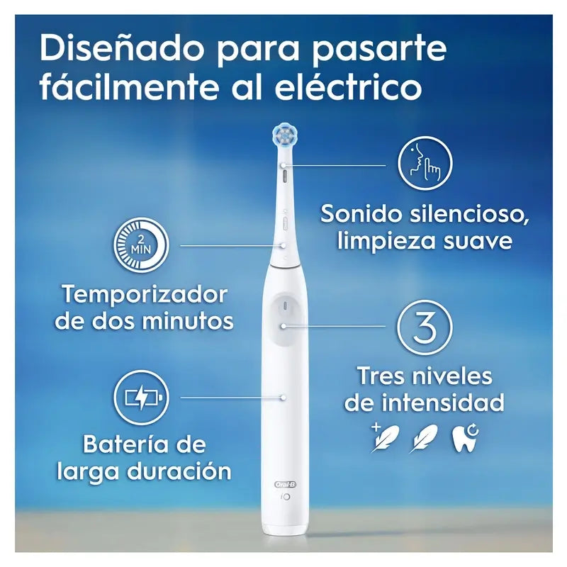 Oral B Braun Cepillo Electrico Io2 Blanco, 2 Cabez , 1 pack