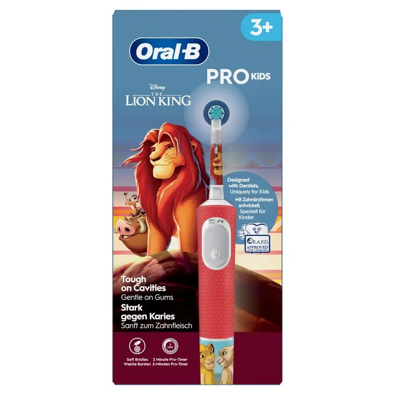 Oral-B Braun Pro Kids El Rey León Cepillo De Dientes Eléctrico Diseñado Por Braun