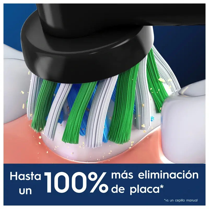 Oral-B Braun Recambio Cross Action Negro, 4 unidades