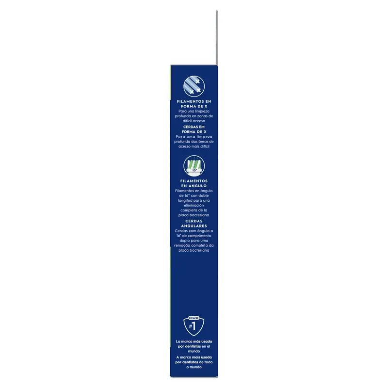 Oral-B Braun Recambio Cross Action Negro, 4 unidades
