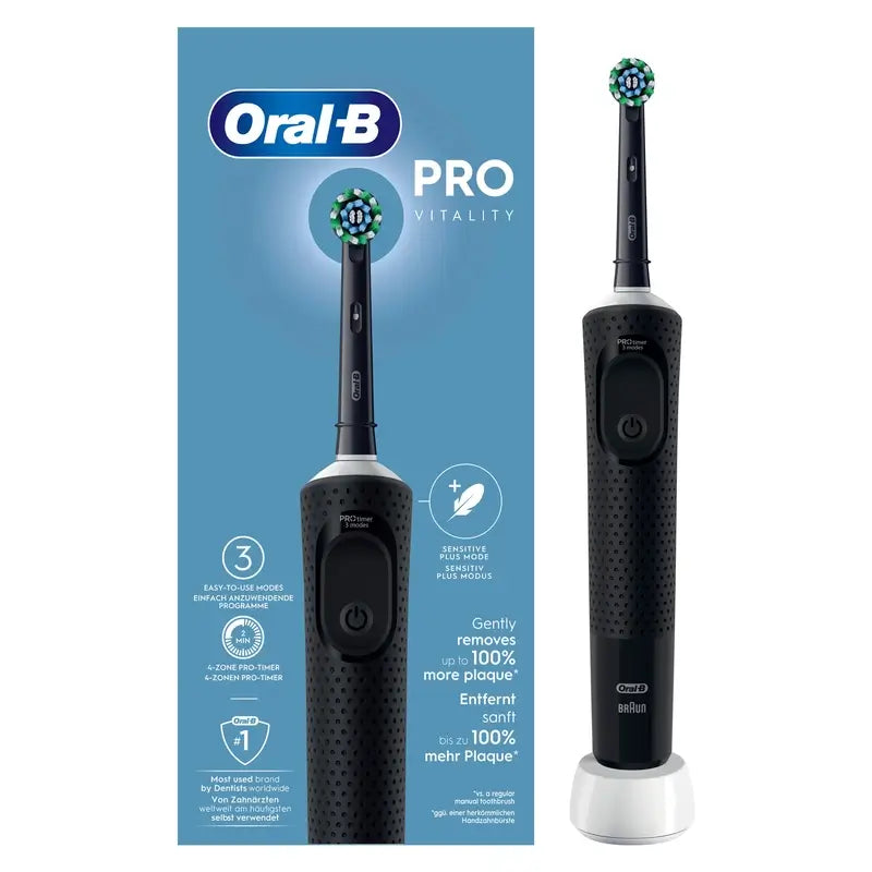 Oral-B Braun Vitality Pro Cepillo Eléctrico Negro, 1 unidad