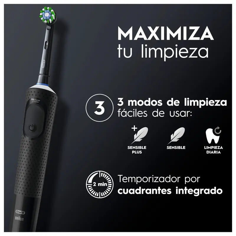 Oral-B Braun Vitality Pro Cepillo Eléctrico Negro, 1 unidad
