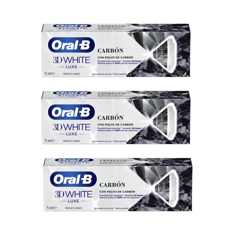 Oral-B Carbón Pasta Dentífrica , 3X75 Ml