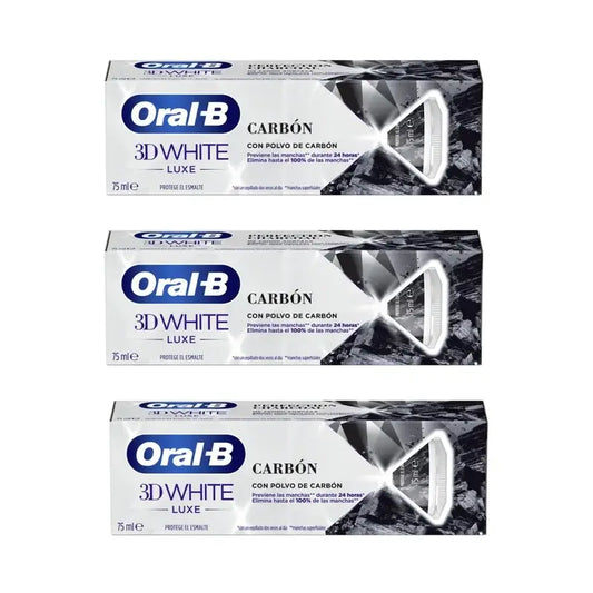 Oral-B Carbón Pasta Dentífrica , 3X75 Ml