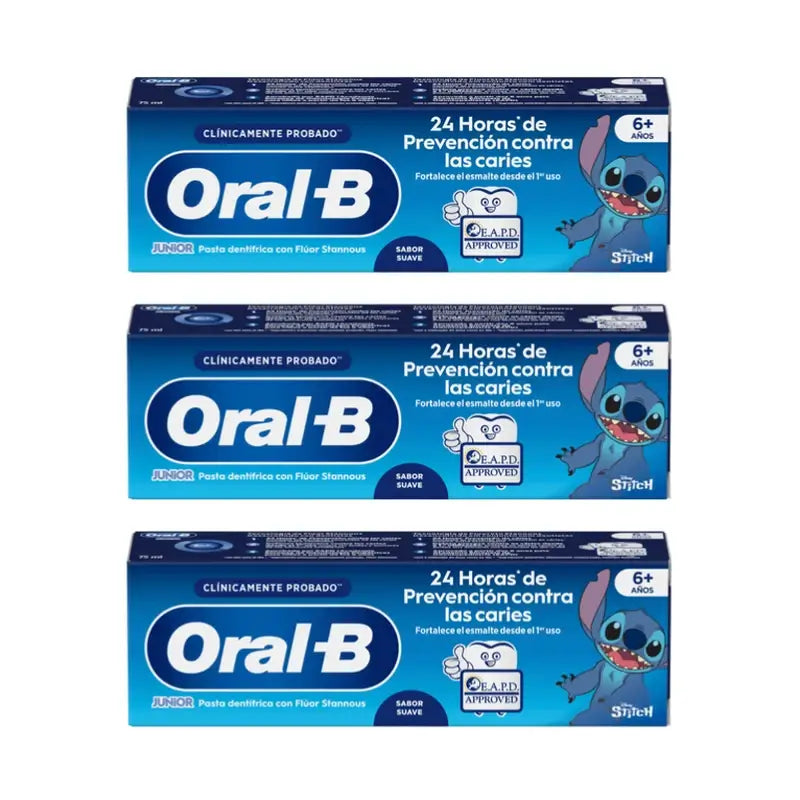 Oral-B Junior Star Wars Pasta Dentífrica 3X75 Ml, +6 Años
