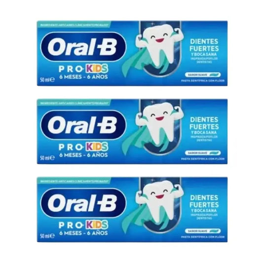 Oral-B Kids Pasta Dentífrica 3X50Ml, +6Meses
