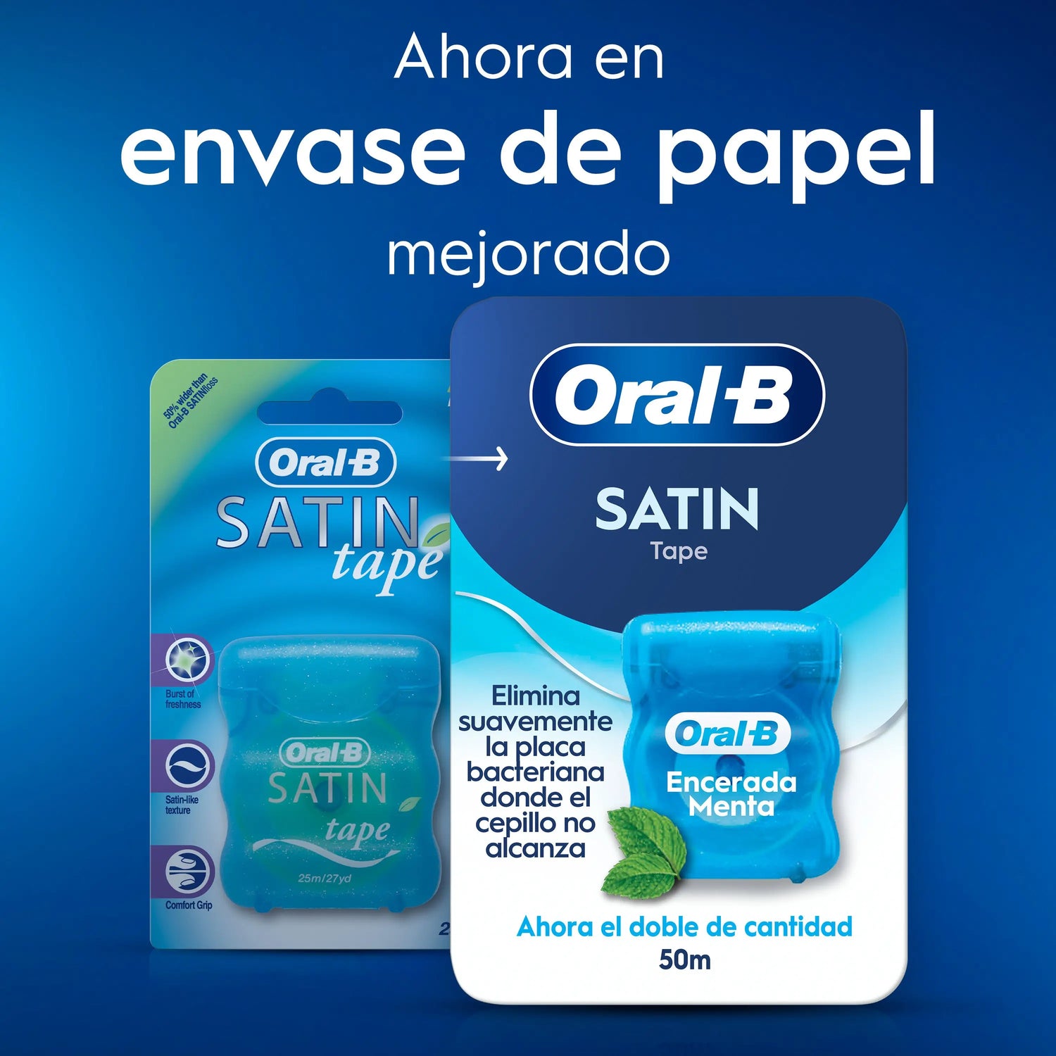 Oral-B Satin Tape Menta 50 metros