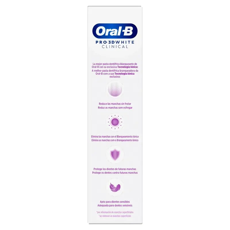 Oral-B Pasta 3Dw Blancura Radiante , 75 ml