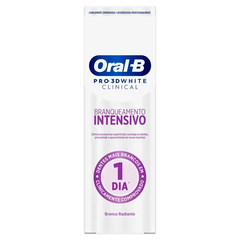 Oral-B Pasta 3Dw Blancura Radiante , 75 ml, pack 2