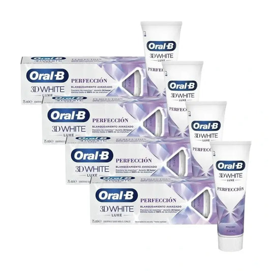 Oral-B Pasta de Dientes 3D Luxe Perfección, 75 ml x 4 unidades