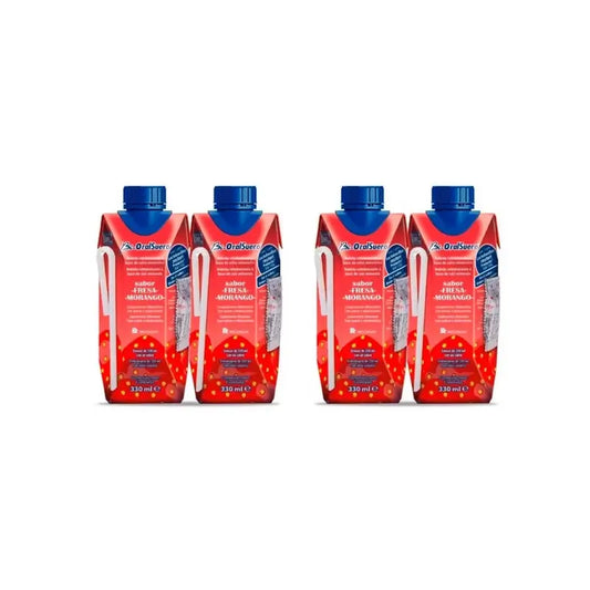 Oralsuero Bioralsuero Probiotico Fresa, 4X330 Ml