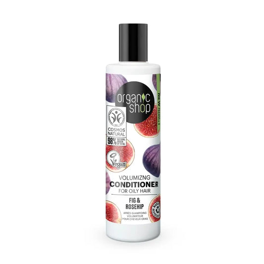 Organic Shop Acondicionador Voluminizador Para Cabello Graso Higo Y Escaramujo De Organic Shop, 280 Ml