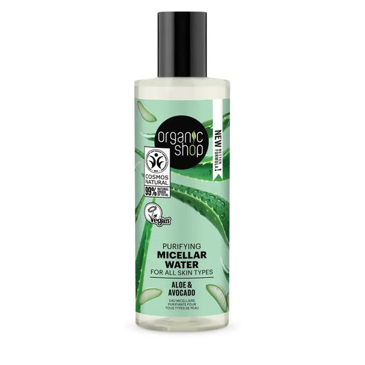 Organic Shop Agua Micelar Purificante Para Todo Tipo De Piel Aguacate Y Aloe De Organic Shop, 150 Ml