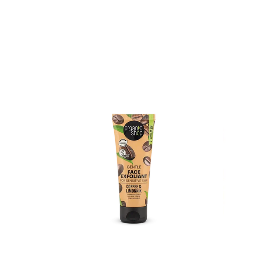 Organic Shop Exfoliante Facial Suave Para Piel Sensible De Café Y Schizandra, 75 Ml