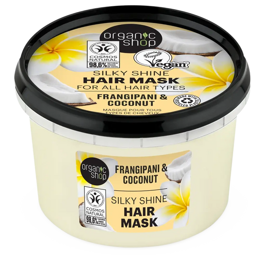 Organic Shop Mascarilla Para Todo Tipo De Cabello Franchipán Y Coco, 250 Ml