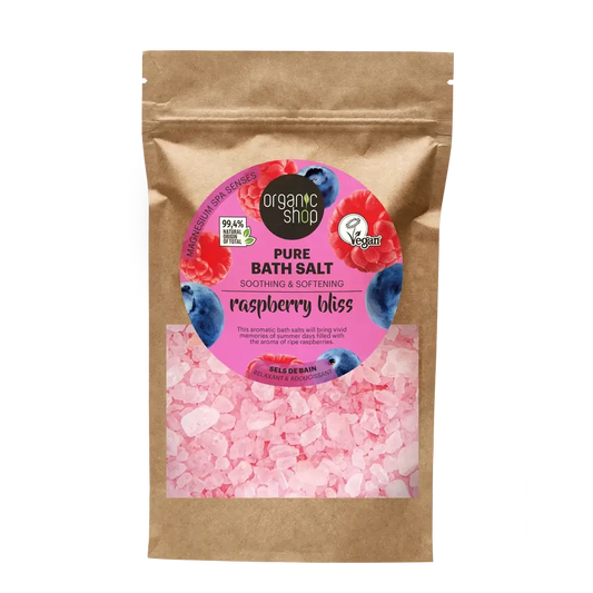 Organic Shop Sales De Baño Puras Raspberry Bliss, 500 G