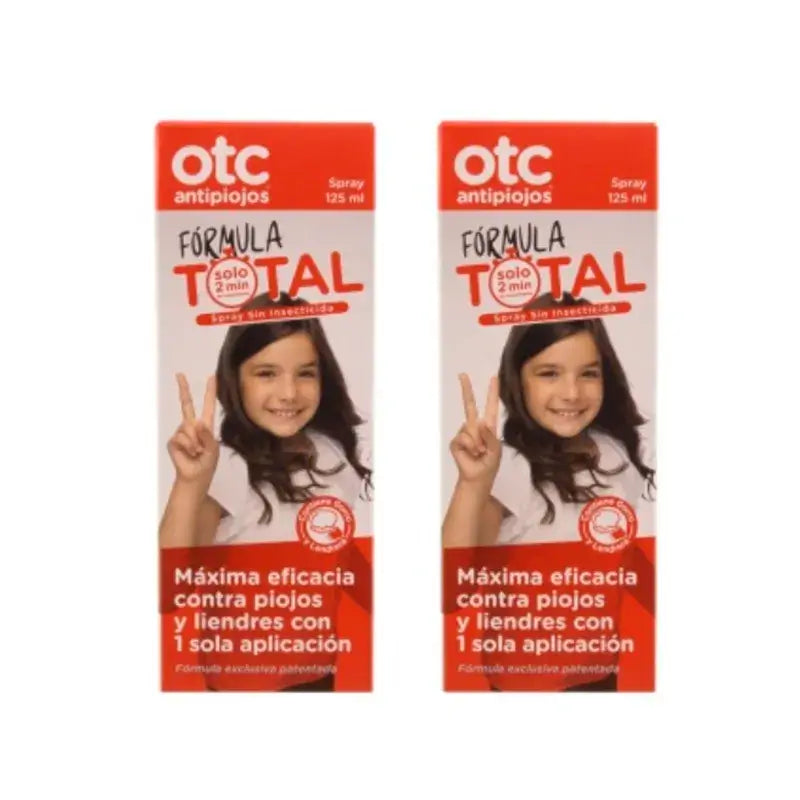 OTC Antipiojos Spray Fórmula Total Pack 2 x 125 ml
