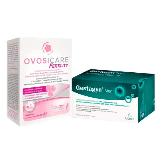 Ovosicare Fertility, 60 Cápsulas + Gestagyn Men, 60 cápsulas