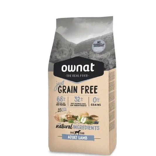 Ownat Just Canine Adult Grain Free Cordero 14Kg