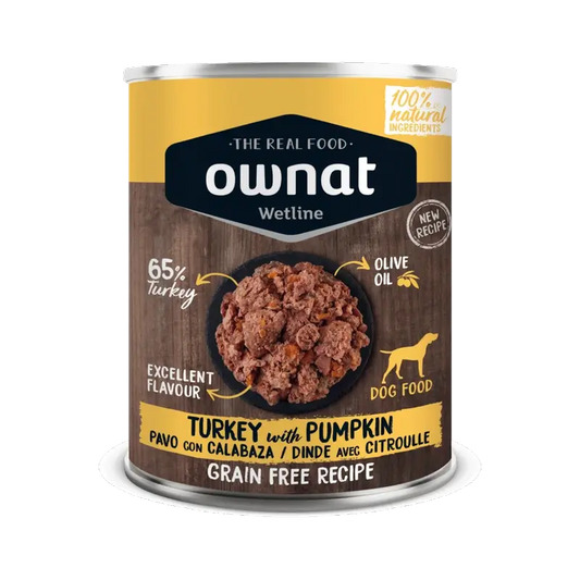 Ownat Wetline Canine Pavo Con Calabaza 12X395Gr