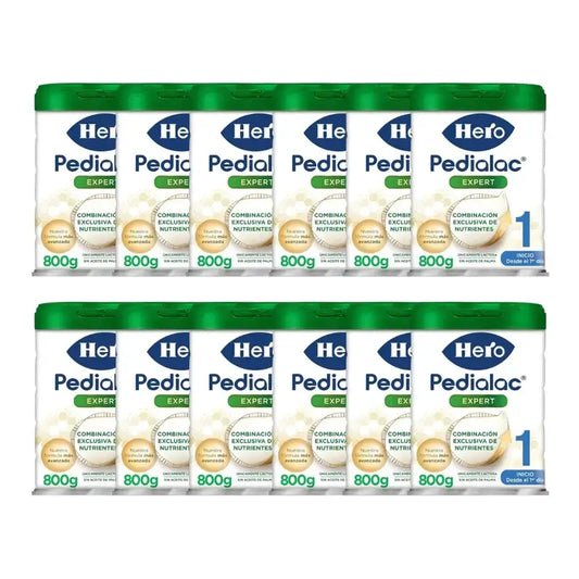 Hero Baby Leche De Inicio Pedialac 1, Pack 12 X 800gr