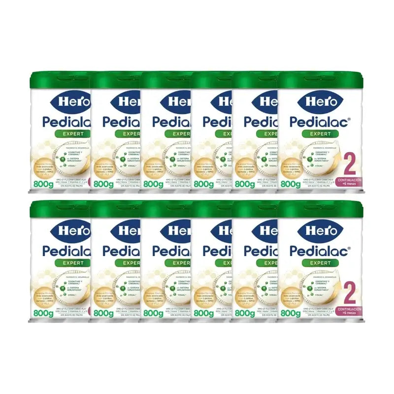 Hero Baby Pedialac Leche 2, Pack 12 X 800 gr