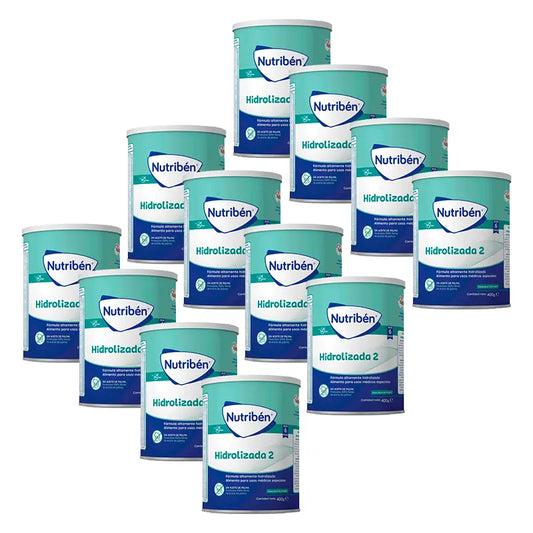 Nutribén Hidrolizada 2 Leche Continuación, 12 X 400 gr