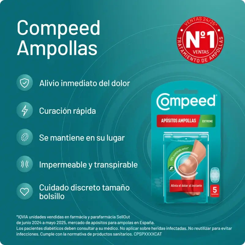 Compeed Pack Ampollas Extreme, 2x5 Unidades