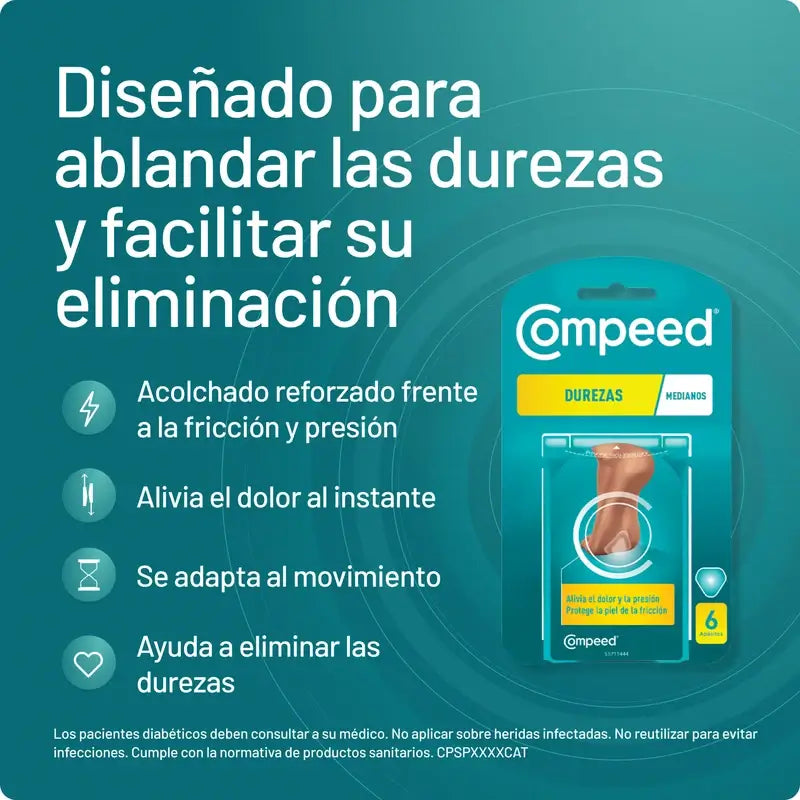 Compeed Pack Apósito Dureza Mediana, 2x6 Unidades