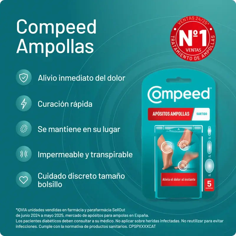 Compeed Pack Pack Mixto Ampollas, 2x5 Unidades
