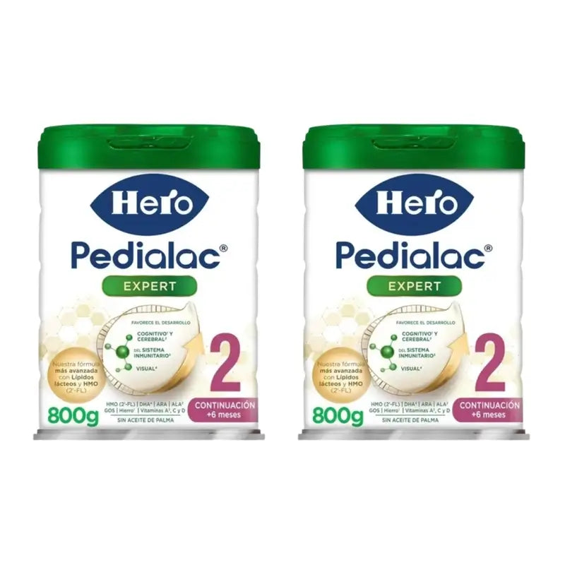 Hero Baby Pedialac Leche 2, Pack 2 X 800 gr