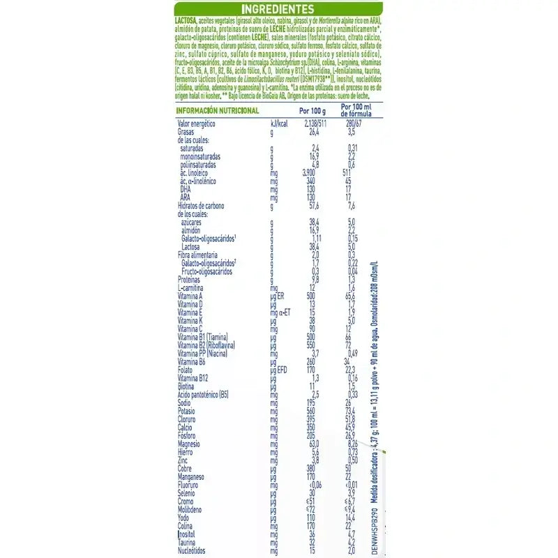 Nestlé Nan Total Confort 1 Leche intantil, Pack 2 X 800 gr