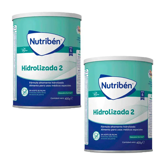 Nutribén Hidrolizada 2 Leche Continuación, 2 X 400 gr
