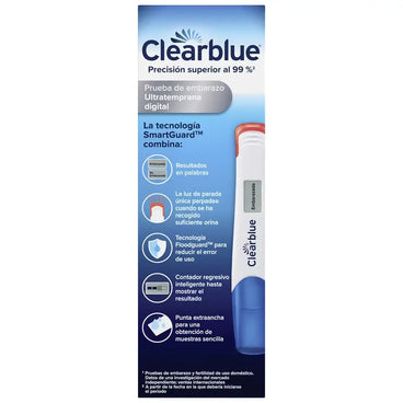 Clearblue Pack Ultratemprana Digital Test De Embarazo, 3 pruebas