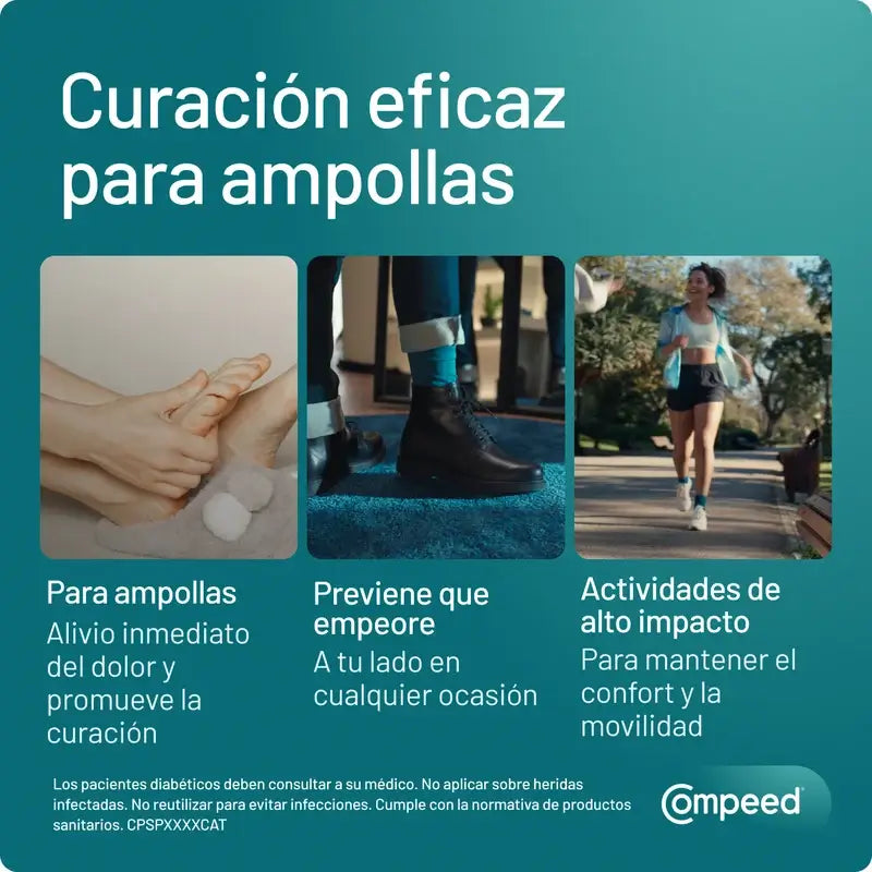 Compeed Pack Apósito Dedos Pies, 3x8 Unidades