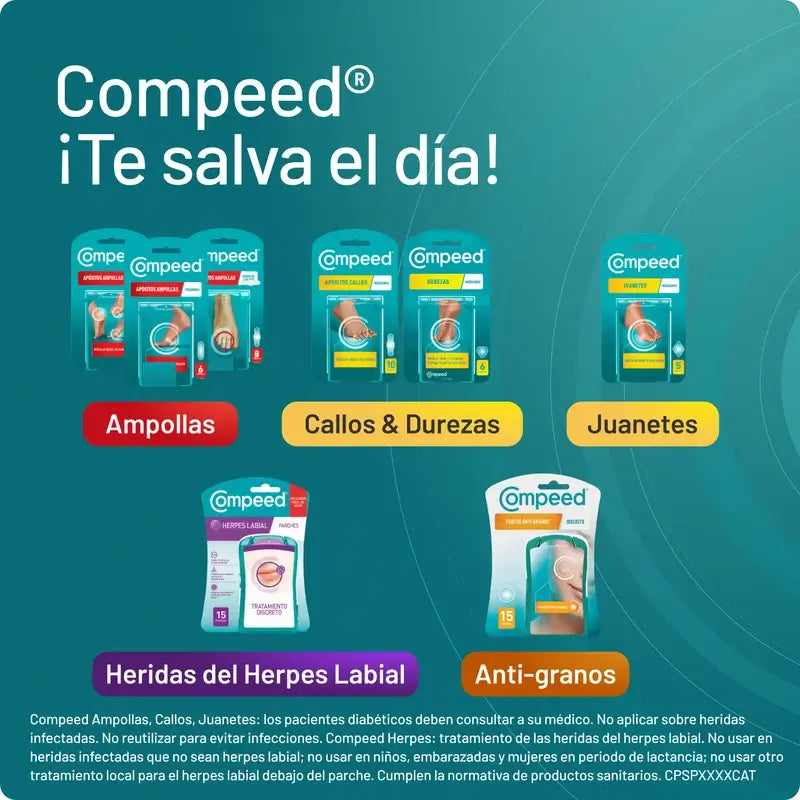 Compeed Pack Apósito Dedos Pies, 3x8 Unidades