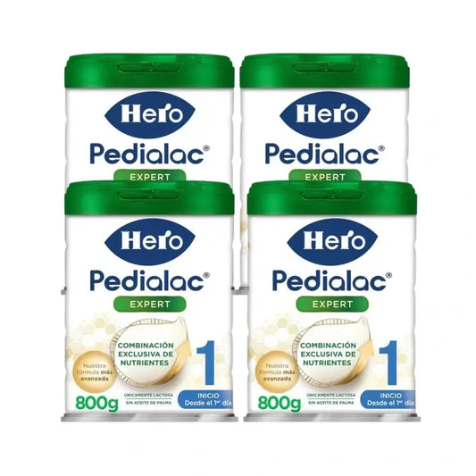 Hero Baby Leche De Inicio Pedialac 1, Pack 4 X 800 gr