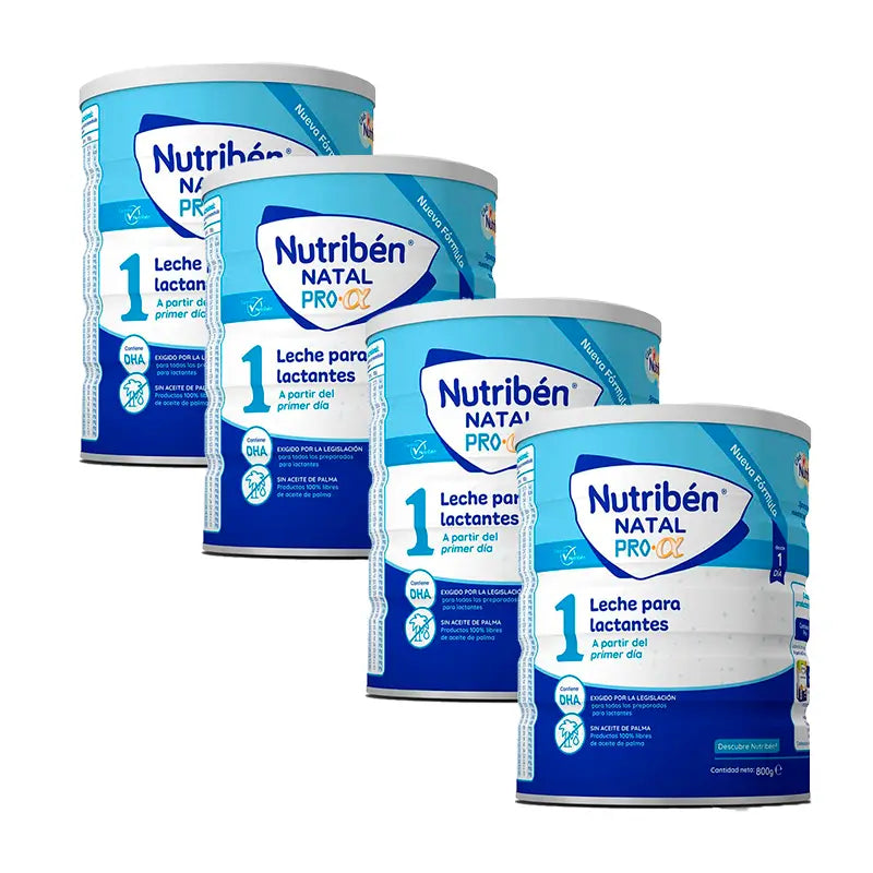 Nutribén Natal Pro-Alfa Leche Inicio, 4 X 800 gr