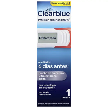 Clearblue Pack  Ultratemprana Digital Test De Embarazo, 6 pruebas