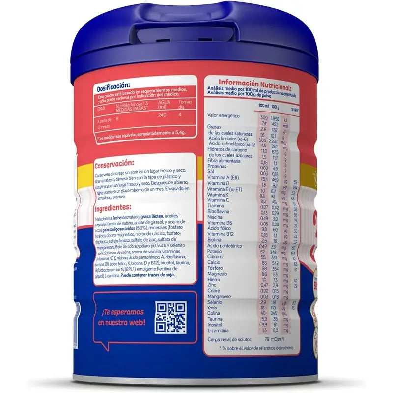 Nutribén Innova 3 Leche Crecimiento, 8 X 800 gr