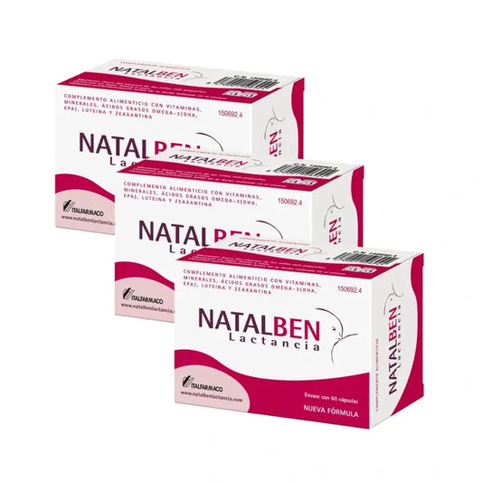 Pack Natalben Lactancia, 3x60 Cápsulas