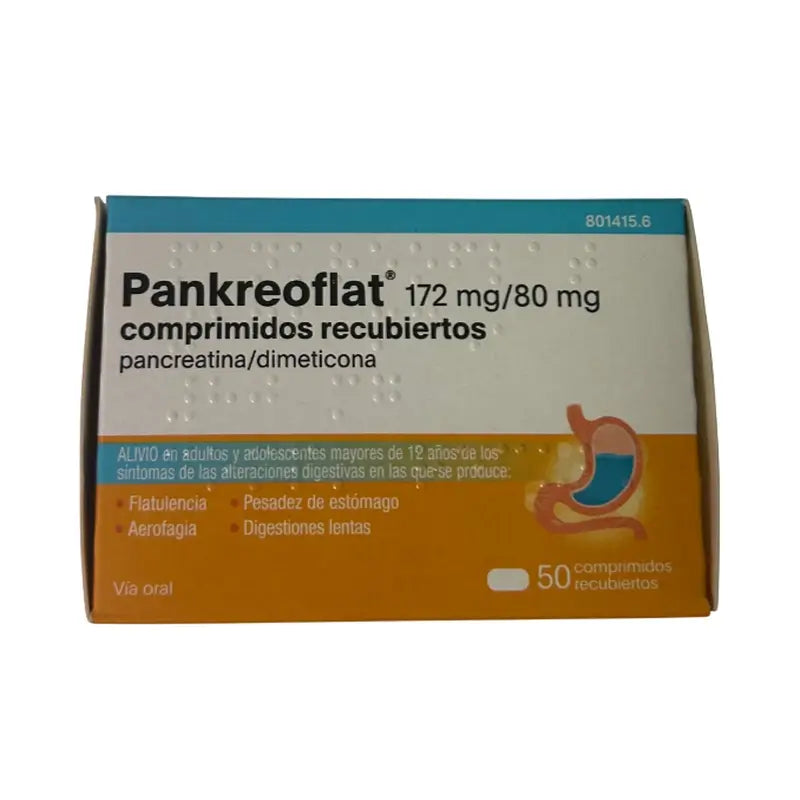 Pankreoflat, 50 Comprimidos