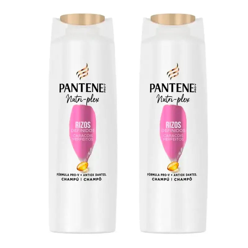 Pantene Nutri Plex Champú Rizos , Pack 2 x385Ml