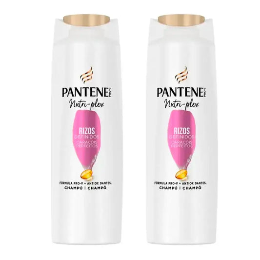 Pantene Nutri Plex Champú Rizos , Pack 2 x385Ml